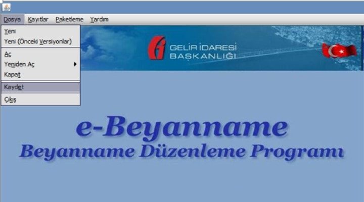 E-beyanname Değişiklik Duyurusu 01.11.2018