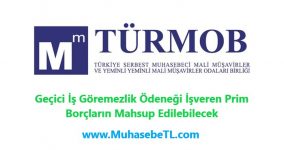 Geçici İş Göremezlik Ödeneği İşveren Prim Borçların Mahsup Edilebilecek