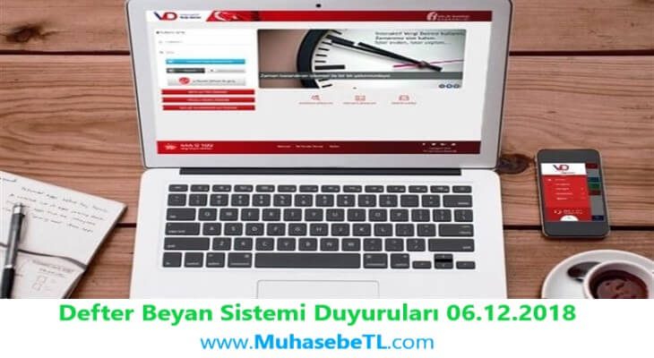 Defter Beyan Sistemi Duyuruları 06.12.2018