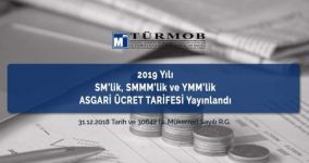 2019 Yılı SMMM ve YMM Ücret Tarifesi Resmi Gazetede Yayımlandı