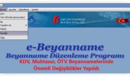 KDV, Muhtasar, ÖTV Beyannamelerinde Önemli Değişiklikler Yapıldı