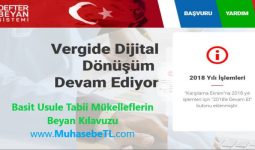 Basit Usule Tabii Mükelleflerin Beyan Kılavuzu