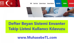 Defter Beyan Sistemi Envanter Takip Listesi Kullanıcı Kılavuzu