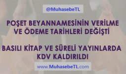 Poşet Beyan Süresi Değişti Basılı Kitap ve Süreli Yayınlarda KDV Kaldırıldı