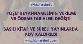 Poşet Beyan Süresi Değişti Basılı Kitap ve Süreli Yayınlarda KDV Kaldırıldı