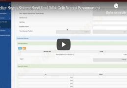 Defter Beyan Sistemi Basit Usul Yıllık Gelir Vergisi Beyannamesi Oluşturma