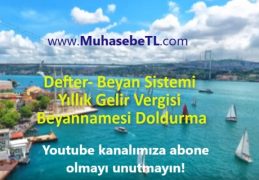 Defter Beyan Sistemi Yıllık Gelir Vergisi Beyannamesi Doldurma