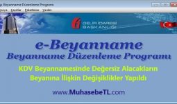 KDV Beyannamesinde Değersiz Alacakların Beyanına İlişkin Değişiklikler Yapıldı