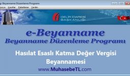 Hasılat Esaslı Katma Değer Vergisi Beyannamesi