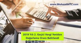2019 Yılı 2. Geçici Vergi Yeniden Değerleme Oranı