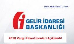 2018 Vergi Rekortmenleri Açıklandı