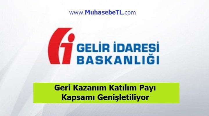 Geri Kazanım Katılım Payı Kapsamı Genişletiliyor