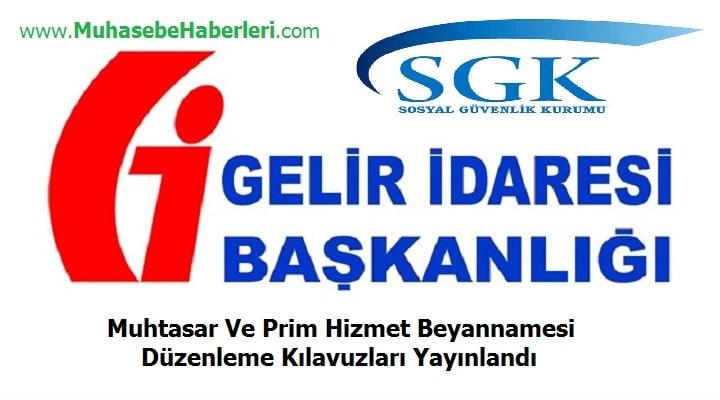 Muhtasar Ve Prim Hizmet Beyannamesi Düzenleme Kılavuzları