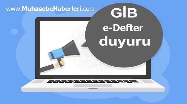Aralık 2019 Ocak 2020 e-Defter Berat Yükleme Süre Uzatımı